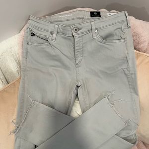 AG Adriano Goldschmied Women’s Gray Skinny Jeans 28